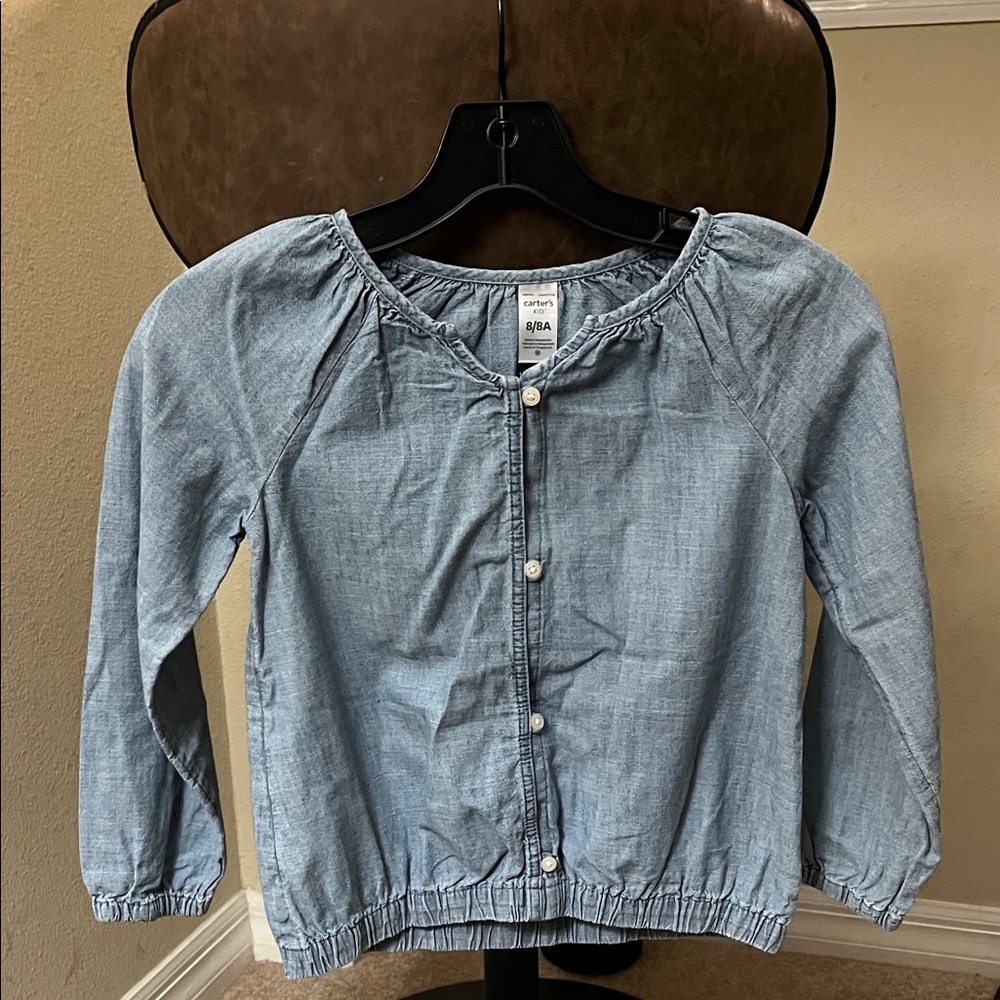 Carter's Light Blue Denim Shirt